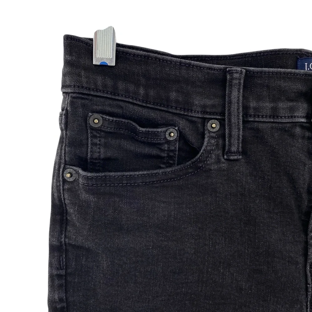 J. Crew 8” Mid Rise Skinny Jeans in Black